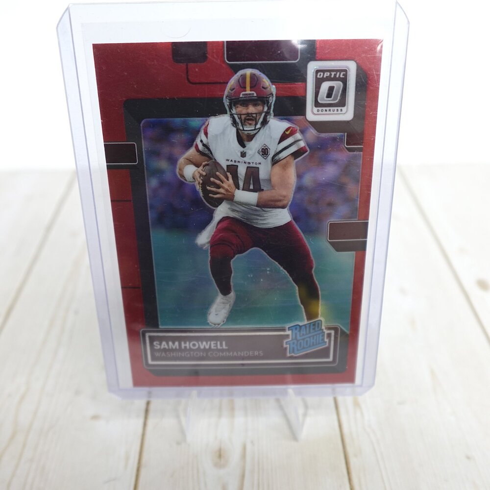 Panini 2022 Donruss Optic Rated Rookie Red Prizm #205 football trading card Sam